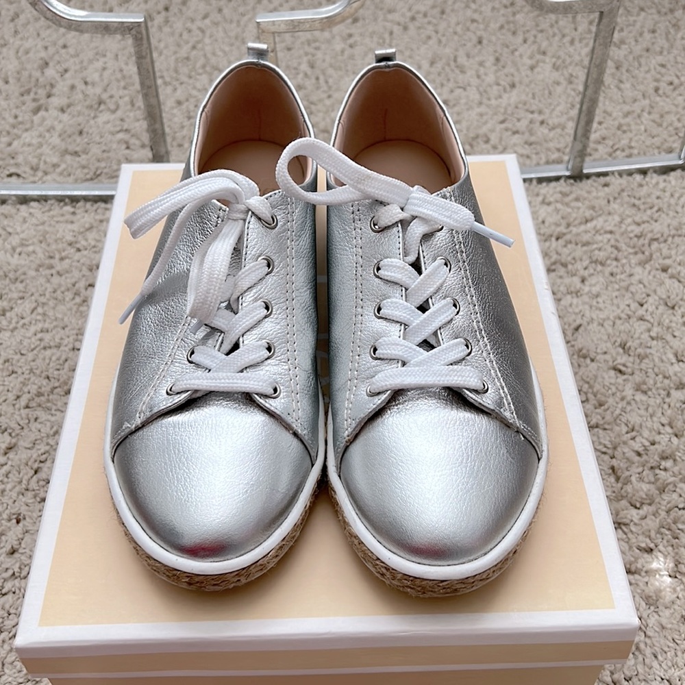 CLEE silver sneakers